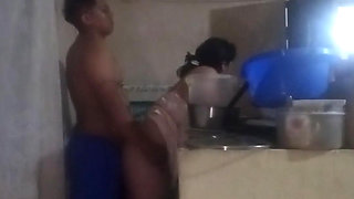 The Boss Comes Into the Kitchen to Fuck Me, His Cock Excites Me