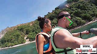 Amateurs Thai teenage suck BWC on jet ski