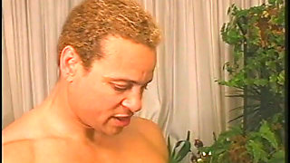 Bisexual tattooed pierced male and young blond fuck muscular stud