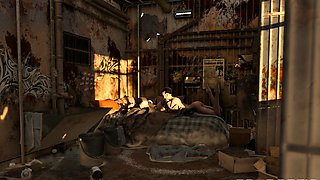 Futanari Taryn Claims Her Toy in Desert Wreckage Shelters