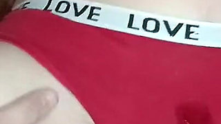 Stepmom's Red Panties Are Great for Your Cum