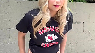 Super Bowl Pee!! Who Are You Rooting for?? I Am in My Own Private Yard, No One Can See Me