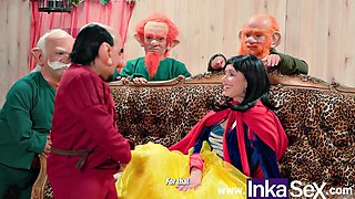 Hentai Snow White Lost in Forest Fucked by Seven Dwarfs