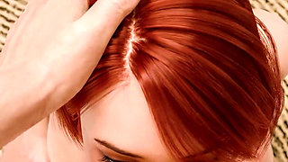 Freshwomen Season 3 - Short Hair Redhead Teacher with a Perfect Body Gets Her Horny Pussy Fucked Doggy Style by Big Cock Student