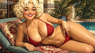 Poolside with Sweet Cheeks - One