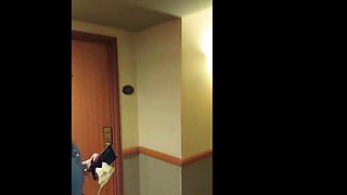 Blonde teen hardcore fucked on bed