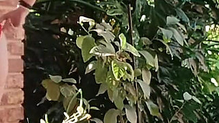 Having Fun in the Garden Blond Suking Cock
