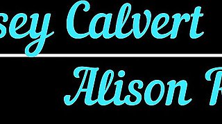 Lesbian tribbing clip with pulchritudinous Casey Calvert and Alison Rey from QueerCrush