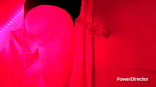 Glory Hole in a disco toilet, I suck a stranger