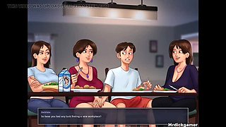 Stepmom and Her Best Friend Threesome with Big Tits - Hot Indian MILF Fuck