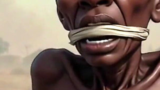 Trash Bondage Humiliation - Naked Woman Ready for Hard Fuck & Creampie