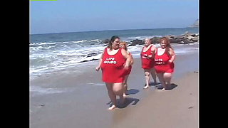 Big Girls of Metropolis: Fat Beach Patrol #1 - Blowjob, Hardcore, Cumshot