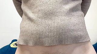 Hana Wear Clothes Then Go to Toilet Piss Water Her Pussy so Dirty