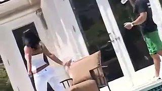 Sandra Romain has the perfect ass and loves to get it pumped