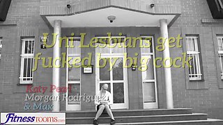 Gym rooms uni lesbos get banged by Big Cock