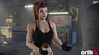 Brigitte's Training Session Gone Wild Overwatch 3D Porn