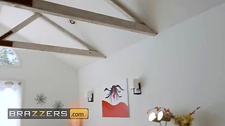 Coco lovelock & macy meadows try to pee off van but his boner is the one who gets peed - brazzers