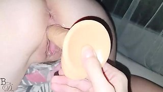 POV MILF Lina Darling Fucks Her Tight Pussy with Dildo Until Real Orgasm