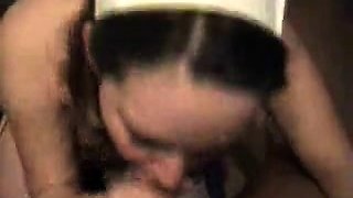 Amateur nurse in stockings bj and cum