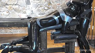 Latex Mistress Strapon Blowjob - Alex Latex Dungeon BDSM