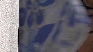 Naughty Housewife Showing off to Passers-by While Her Husband Works