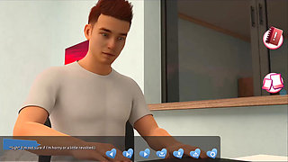 Helping the hotties #3 - Johannes took a sneak peak to see what the girl in the cabin is up to.