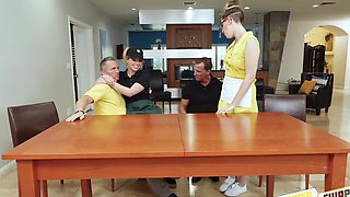 Maid Zoey services studs Marcus & Nikki in a kinky threesome