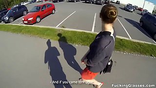 Fucking glasses - outdoor pound in webcam glasses