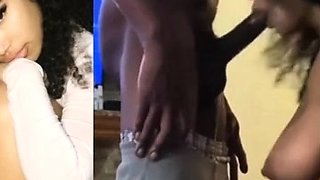 Big cock EXGF interracial busty geek coed blowjob