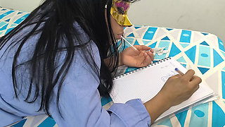 Student Does Homework at Stepmother's House and Then Notices Something Delicate and Mysterious