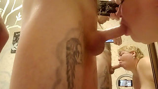 BBW Milf sucking cock 2