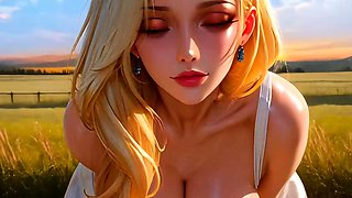 Daughter gets fucked deep in hay and cum on her country face