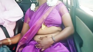 Telugu Dirty Talks, Sexy Saree Aunty With Car Driver Full Video