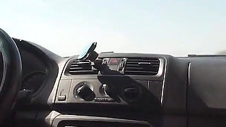 Public Blowjob Turn by Turn During the Car Trip