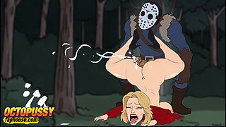 Summer Dirty Pleasure at Camp Crystal Lake. Friday the 13th. Best Compilation. Parody