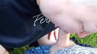 Step Mom Gives Blowjob in Park Car and Swallows Cum - Zona901 MILF Outdoor Sex