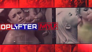 Naughty cougar Kessie Shy gets her Tight Pussy and arsehole spread for stealing - shoplyfter mylf