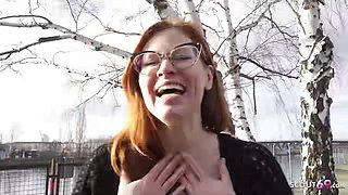 GERMAN SCOUT - Redhead MILF Mona