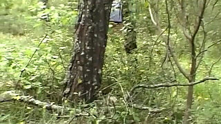 Lady in Outdoor Piss Pants