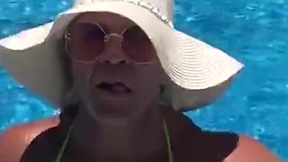 Love the Feel of the Cool Water on My Tits, Can You Tell?