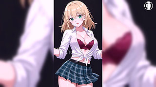 Naughty Blonde Shaking Her Horny Ass in Her Pussy