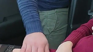 Dogging My Wife in Car Parking Squirting and Jerks off an Viewer Caught by Police Misscreamy