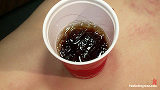 Tall Blonde Amateur Gets Fucked While Wearing Blackout Contact Lenses - She Can't See a Thing!!