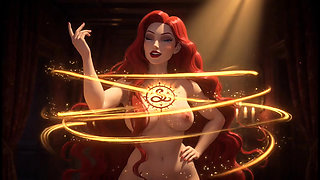 Liora Crimson The Crimson Veil Palace of Shadows Artistic Nude Puzzle Adventure