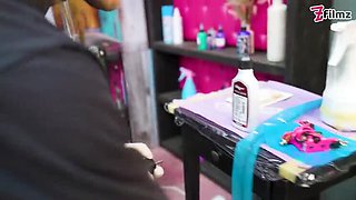 Big Dick Tattooed Foursome - Merry's Anal Adventure with Double Blowjob & Facial