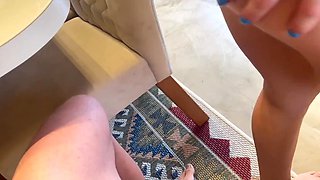 Lusty Buxom Fit Latina MILF Enjoys Huge Dick Of Her Stepson's Friend & Tastes His Cum