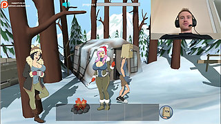 Fuckerman Winter Lovers - Fucked Juicy Woman In Game