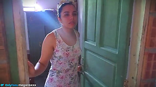 Mechanic Measures the Oil of the Neighbor's Motorcycle