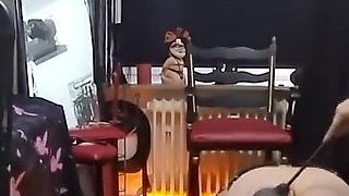 Hot Wax Dripping on Spanked Pussy - Mature Slut Craves More Heat