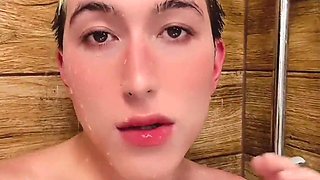 Femboy Lewd Bathroom and Spunk